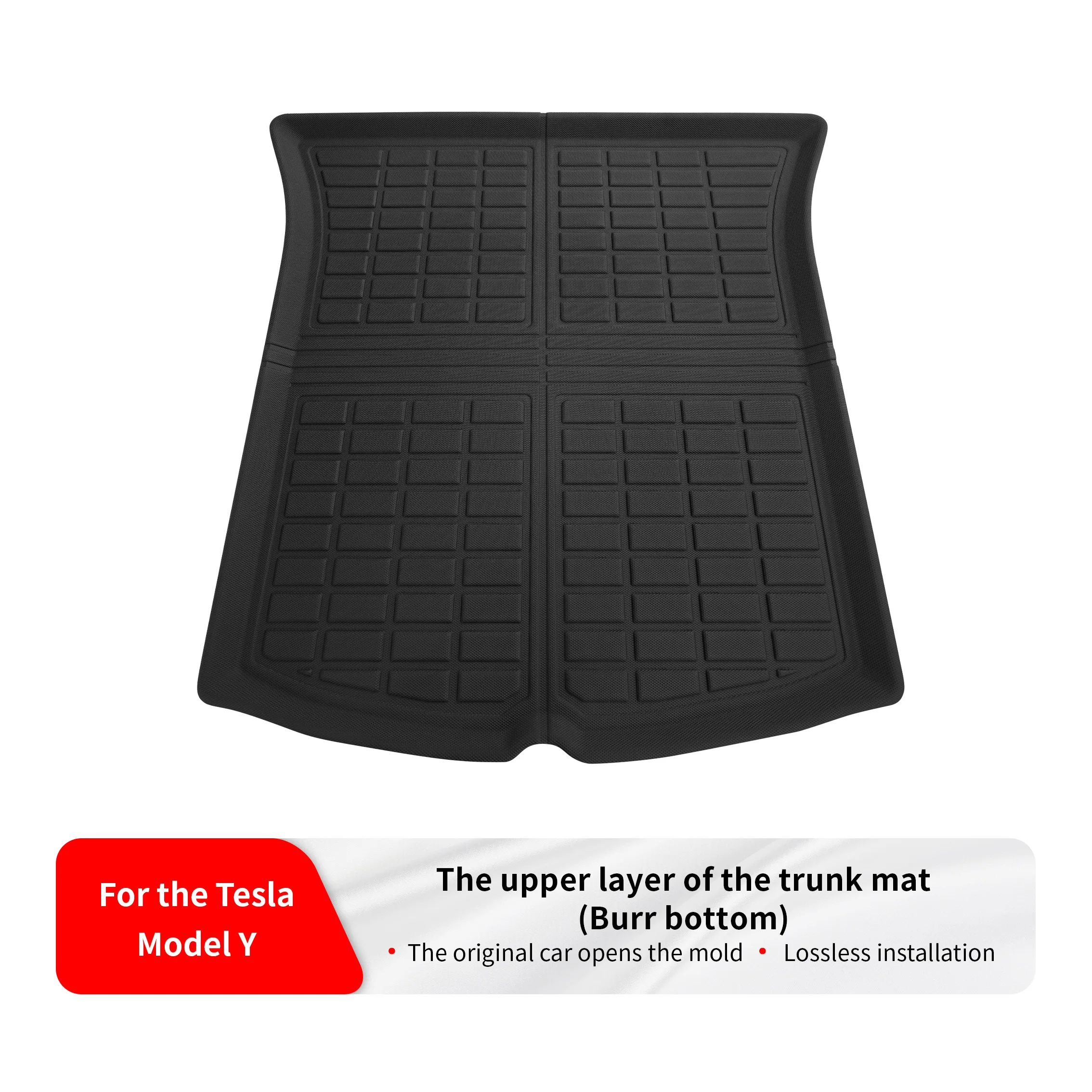 XPE Upper Trunk Mat for Tesla Model Y – Lightweight, Durable, Waterproof & Easy to Clean