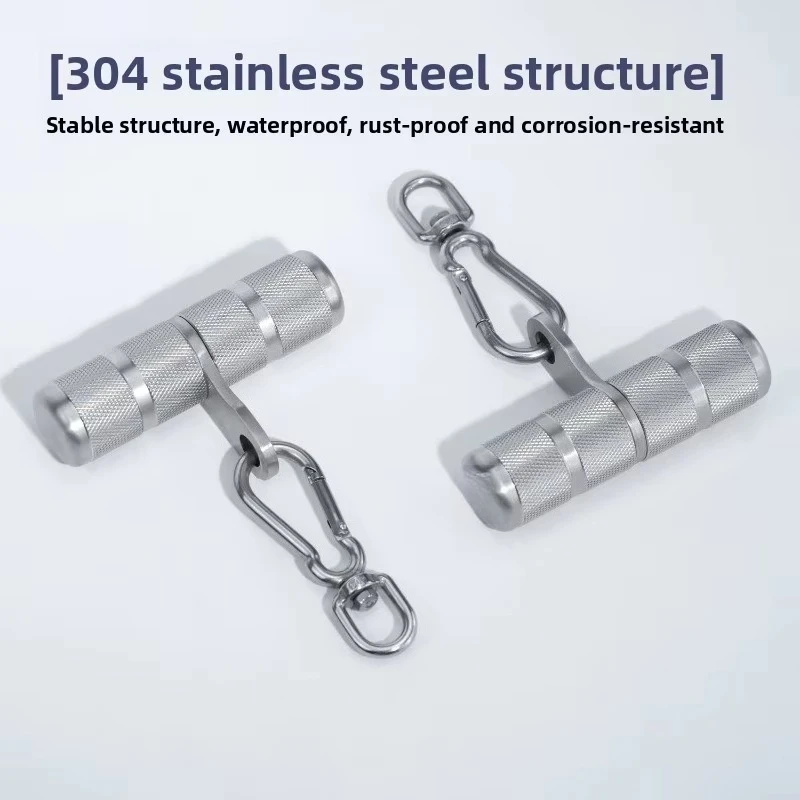 Stainless Steel Multifunctional Universal Handle Cable Machine Accessories High Pull Down Grip Fitness Equipment Parts