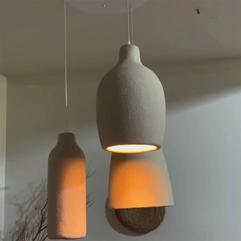 

Дизайнерская новая люстра ваби-саби в японском стиле для кухни, столовой, гостиной, подвесные светильники для спальни, художественный настольный барный светильник