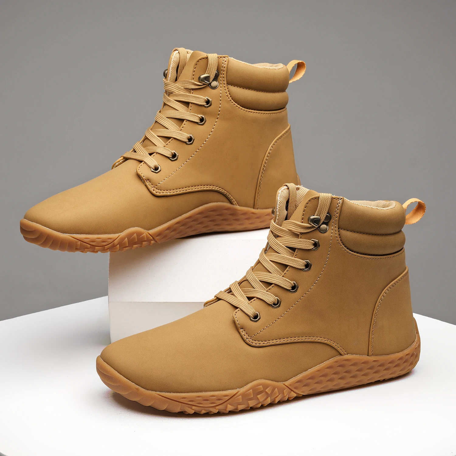 Fashion Winter Boots for Men Women Snow BareFoot Outdoor Non-slip Warm Fur Casual Sneakers Plus Size Ankle Boots Hiking Shoes