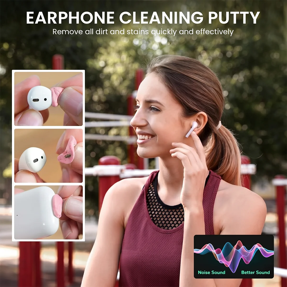 6 in 1 Electronics Cleaner Kit,Wireless Earbuds Cleaning Pen Putty,Phone Charging Port Cleaner for Headphone Tablet Laptop