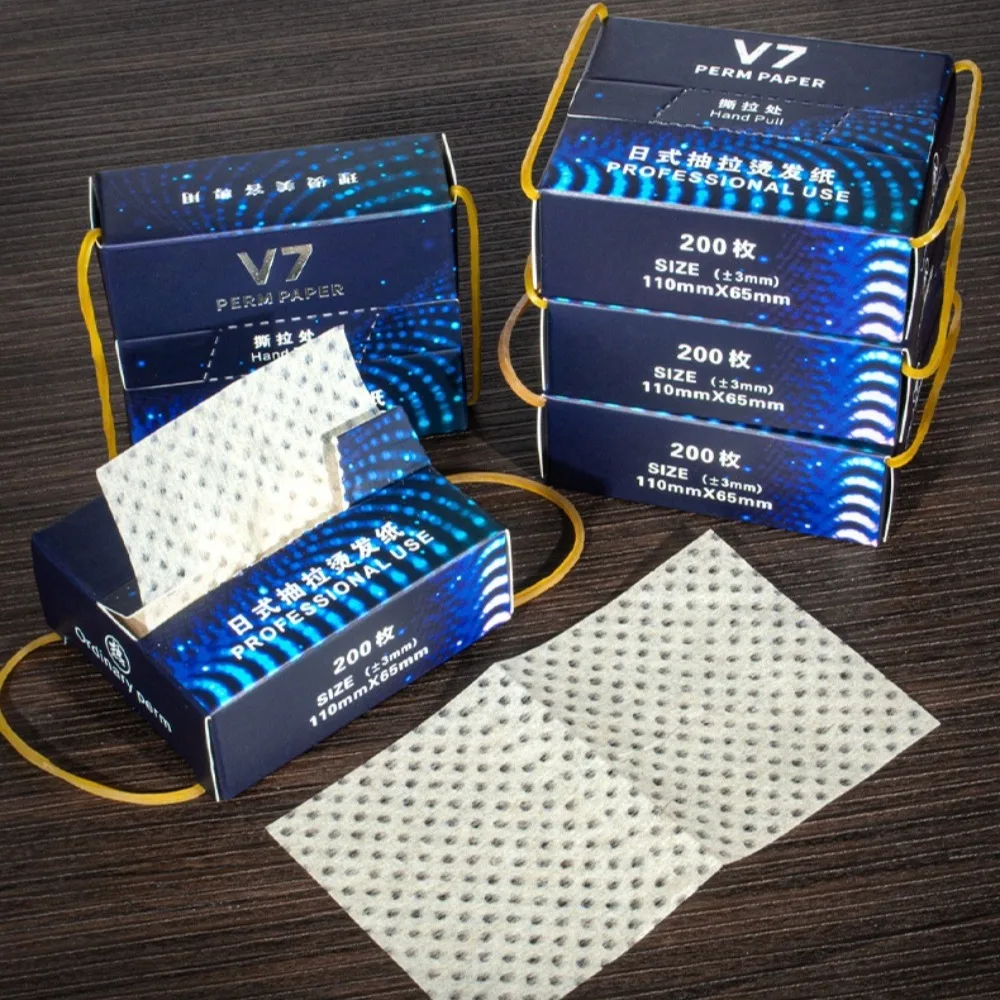 200sheet /Box Salon Hair Perming Paper Hair Curler Salon Temperature Resistant Blanching Perm Paper Electric Hair Curls Paper
