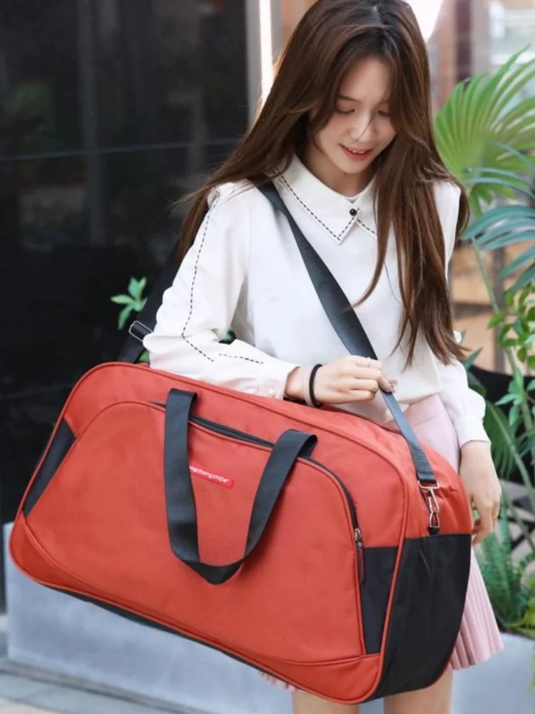 

Large Capaci Travel Bag ex Lightweight Suitcase for ort Trips Busin Trips Che-In Bag Faionable Ox Cloth