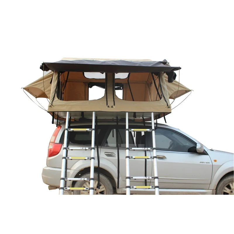 New Arrival 1-2 Person Soft Shell Rooftop Tent Lightweight Waterproof Off Road Car Camping Soft Top Roof Tent For SUV 4x4 Vehicl