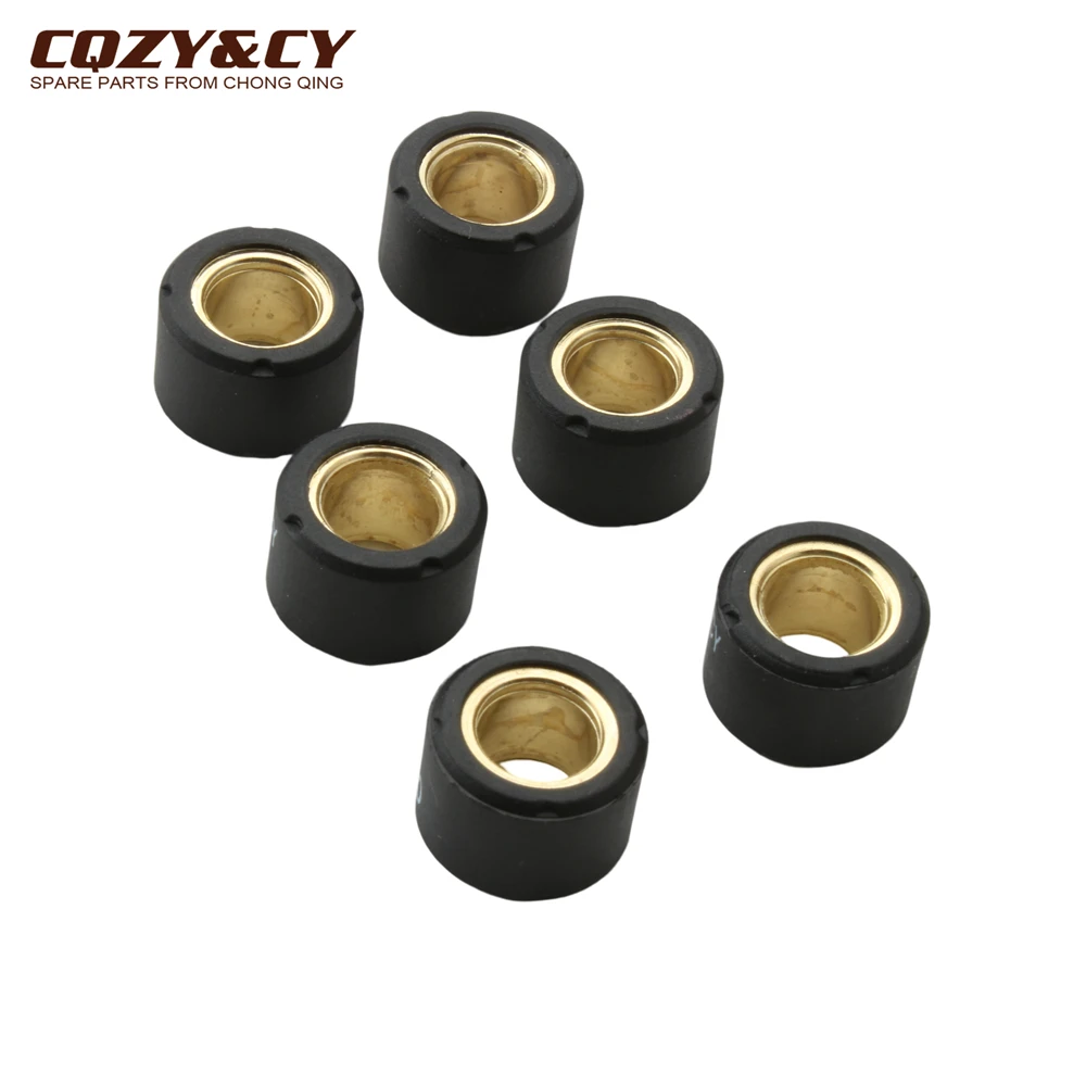 6pc Variator Racing Roller Weights 17x12mm 7g 8g For Suzuki AH AP Address 50 AJ ZZ Sepia AY Katana UF Estilete UX Zillion 50cc