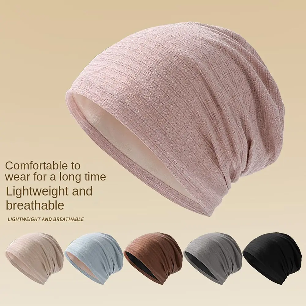 Soft Elastic Pullover Cap Soft Letter Printing Show Smaller Chemo Cap Ear Protection Heaps Hat Pregnant Woman