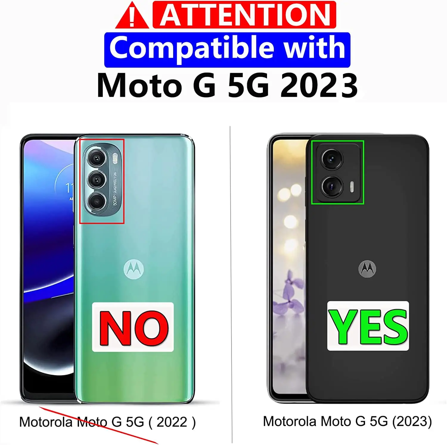 Fit Moto G 5G 2023 Protective Case Shockproof Hybrid Case Dual Layer Hard Cover for Moto G Power 5G 2023 With Screen Protector