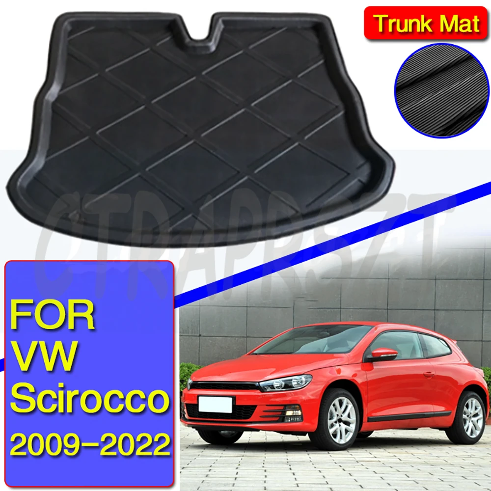 

Car Boot Mats For Volkswagen VW Scirocco 2009-2022 Waterproof Carpet Muds Car Trunk Mats Storage Pads Auto Interior Accessories