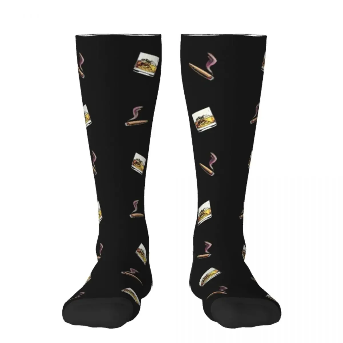 Cigar and Whiskey Socks kawaii shoes Girl'S Socks Men's