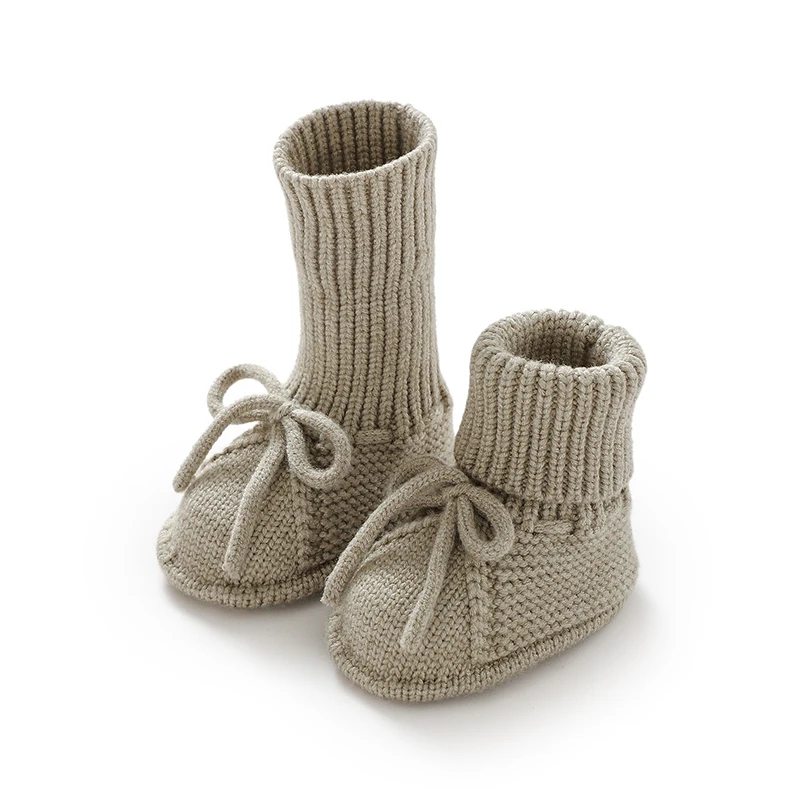 Atmungsaktive rutsch feste Säuglings jungen Mädchen erste Wanderschuhe lässig solide gestrickt Neugeborenen Unisex Boden Pre walker Kleinkind leicht