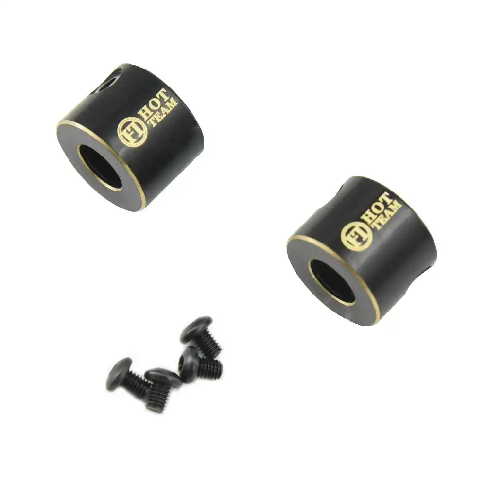 Hot Team Axial SCX10 PRO Brass Axle Cover Counterweight (Golden Black)