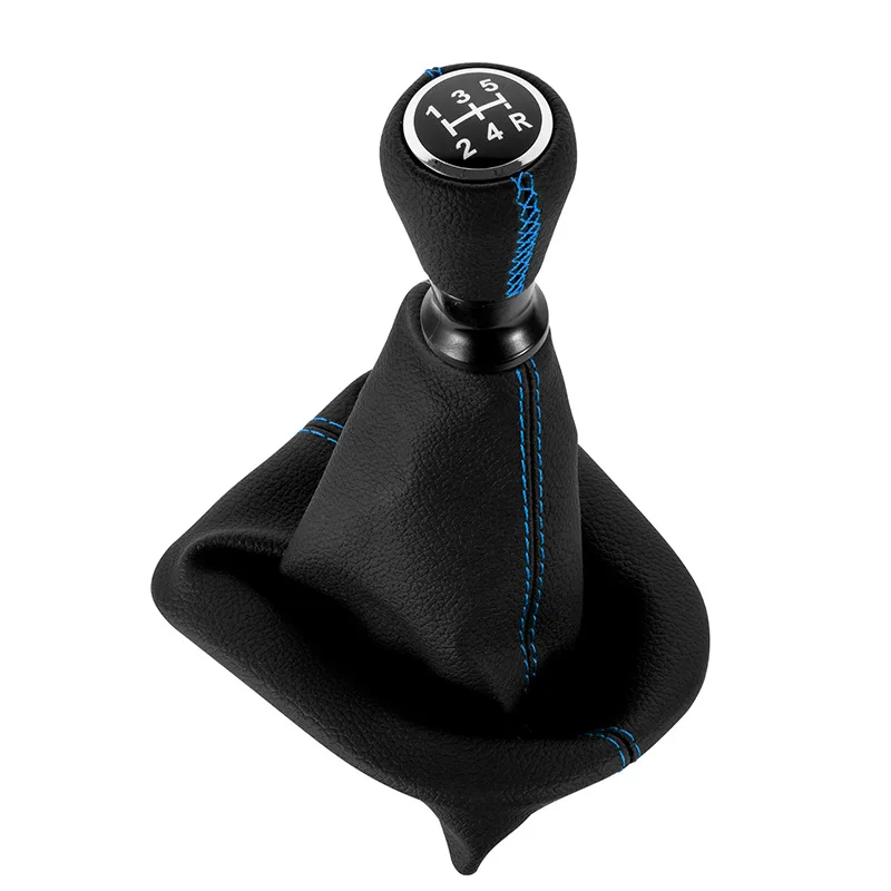 Für Peugeot 207 307 406/Citroen C3 C4 C5 Leder Schaltknauf Hebel Shifter Stick Gamasche Boot Kragen Fall autos Zubehör – Detail 5