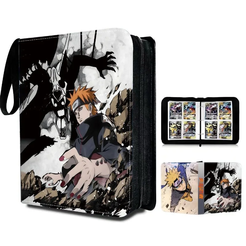 Anime 400-900pcs Naruto Uchiha Itachi Card Book Pu Super Large Capacity  Card Binder Display Game Collection Card Kids Toys Gifts - AliExpress 26