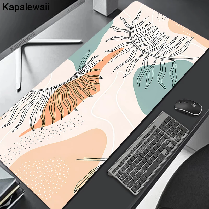 

Mouse Pads Abstract art plant Table Mats Computer Mousepad Company Big Desk Pad 100x50cm Large Gamer Mousepads Long Mouse Mat XL