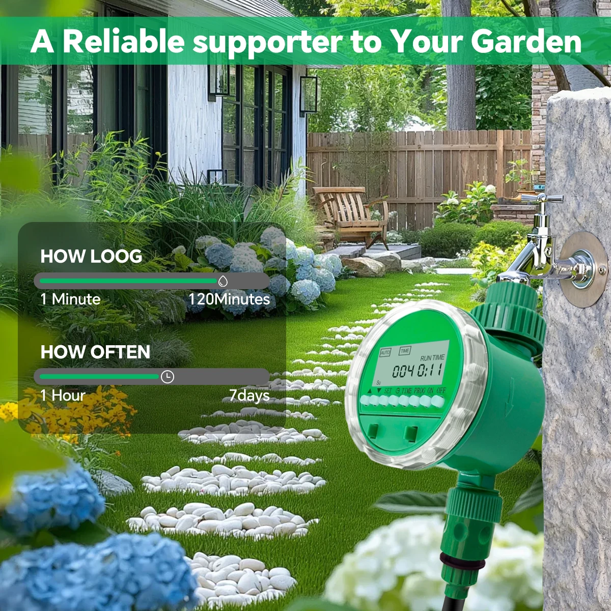 Automatic Watering Timer Simple Operation Garden Applicable Waterproof Digital Timer for Plant Care And Garden Irrigation
