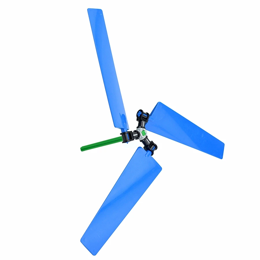 High-Tech-Bausteine Flugzeugteile Lüfterblätter Propeller 3-Blatt-Windmühle Kompatibel mit 99012 15790 45544 Lernbausteine Spielzeug – Detail 10