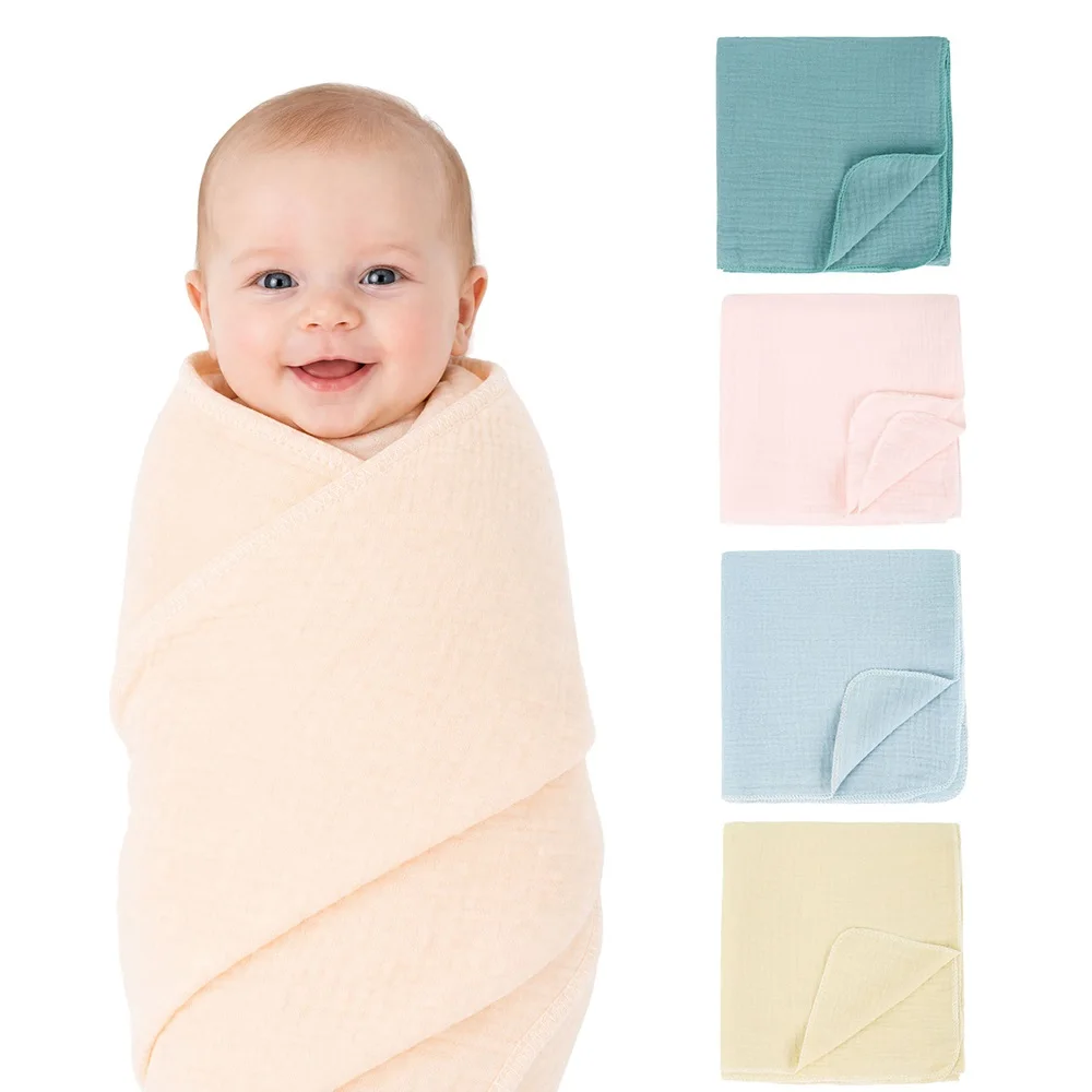 Newborn Baby Bath Towel Pure Cotton Gauze Bath Towel Class A Soft Children's Blanket Absorbent Newborn Baby Swaddle Blanket