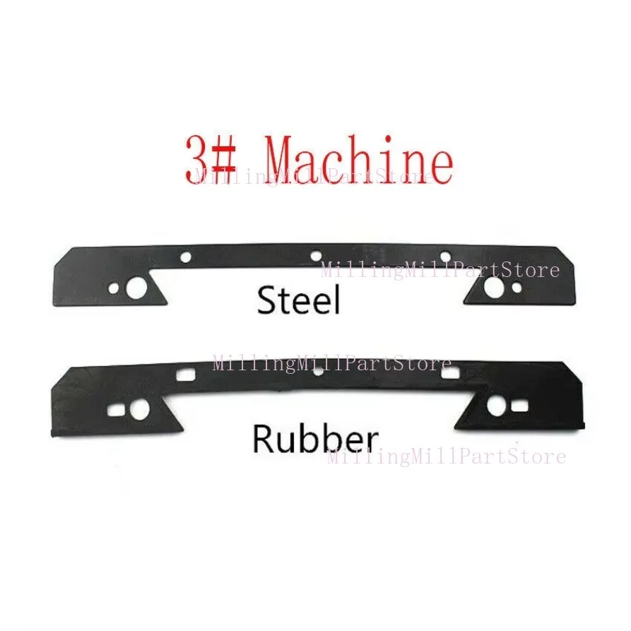 3# 4# Milling Machine Saddle Knee Wiper Plate (Set) Steel +Rubber Mill Tool Lathe Machine CNC Milling Machine