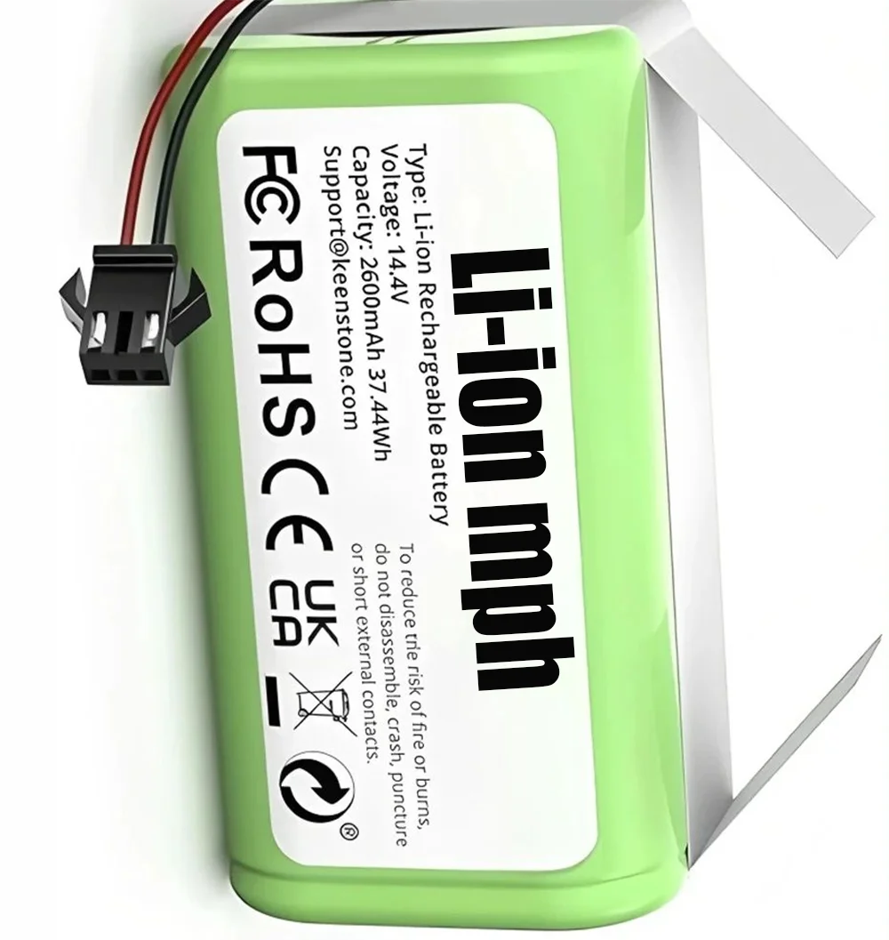 

for Conga Excellence 990 950 1990 1790 1090 Deebot N79S N79 DN622 Eufy Robovac New 14.4V 6800mAh Replacement Battery