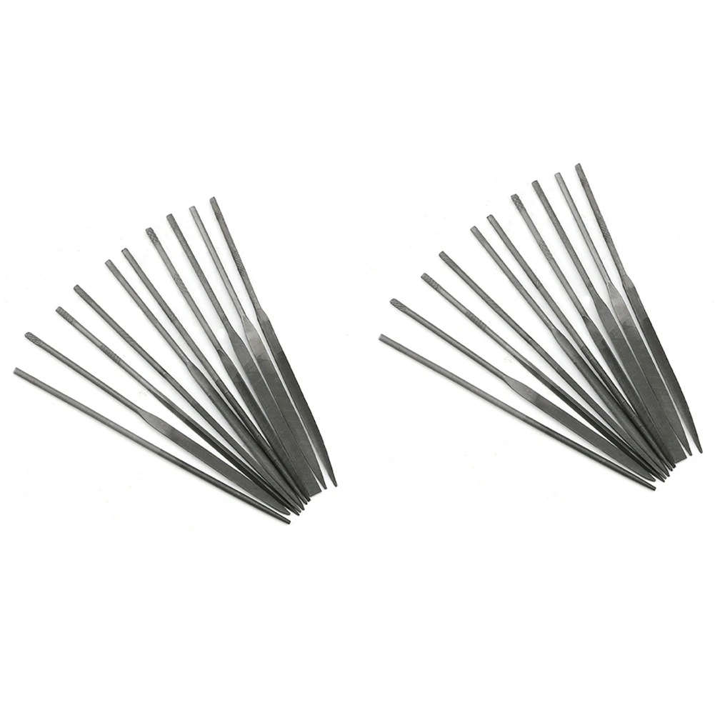 A20F-20Pcs Small Needle Files Set 140Mm Jewelry Tools Beading Hobby Crafts Carving Repair Cutting Tool