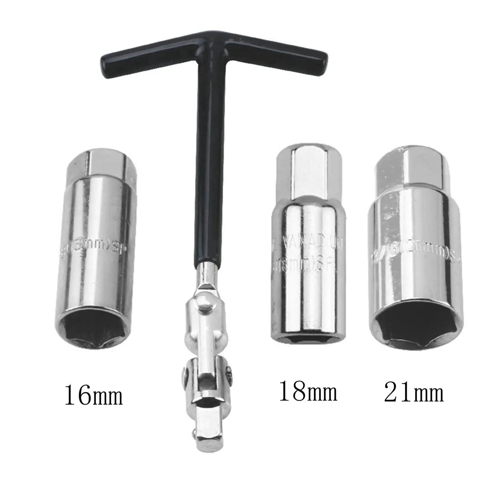 Spark Plug Socket Wrench Grupo Hexagon Socket Wrench Instalar Ferramenta Reparação 16 mm 18 mm 21 mm