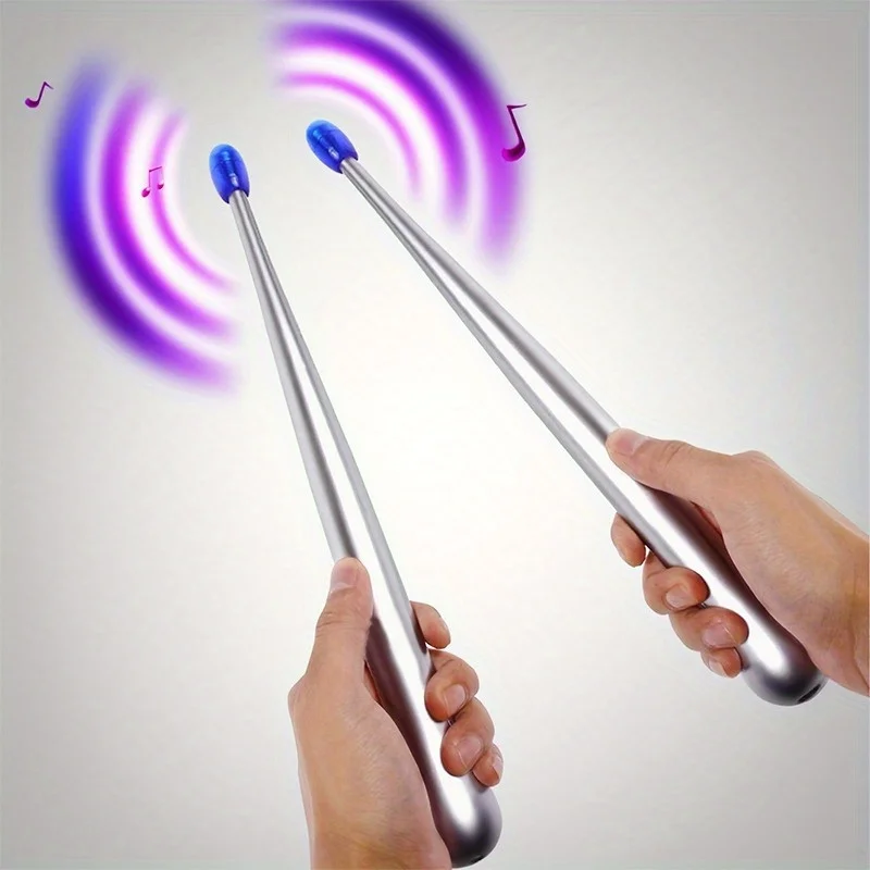 Electronic Induction Rhythm Drum Sticks for Leisure & Party, Air Percussion Instrument Set, Musical Practice Toy, Kid Gift for New Year Holiday (No Real Drum Sound)