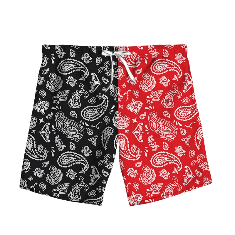 New 3D Printing Bandana Fashion Men Women Tracksuits Crewneck Hip Hop Shorts Plus Size S-7XL Four Seasons Casual