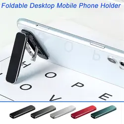 Universal Mini Invisible Portable Foldable Mobile Phone Stand Aluminum Alloy Desktop Mount Material Holder Adjustable Angle