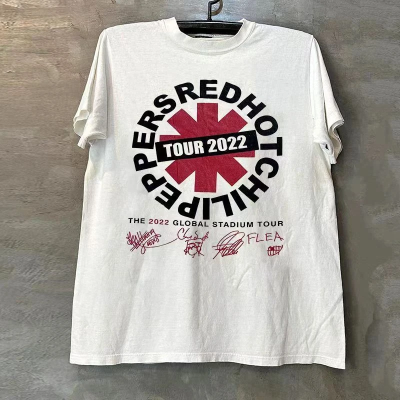 

Red Hot Chili Peppers Red Hot Chili Peppers Band American Heavy Cotton American Vintage Men Women Summer Short Sleeve T-Shirt