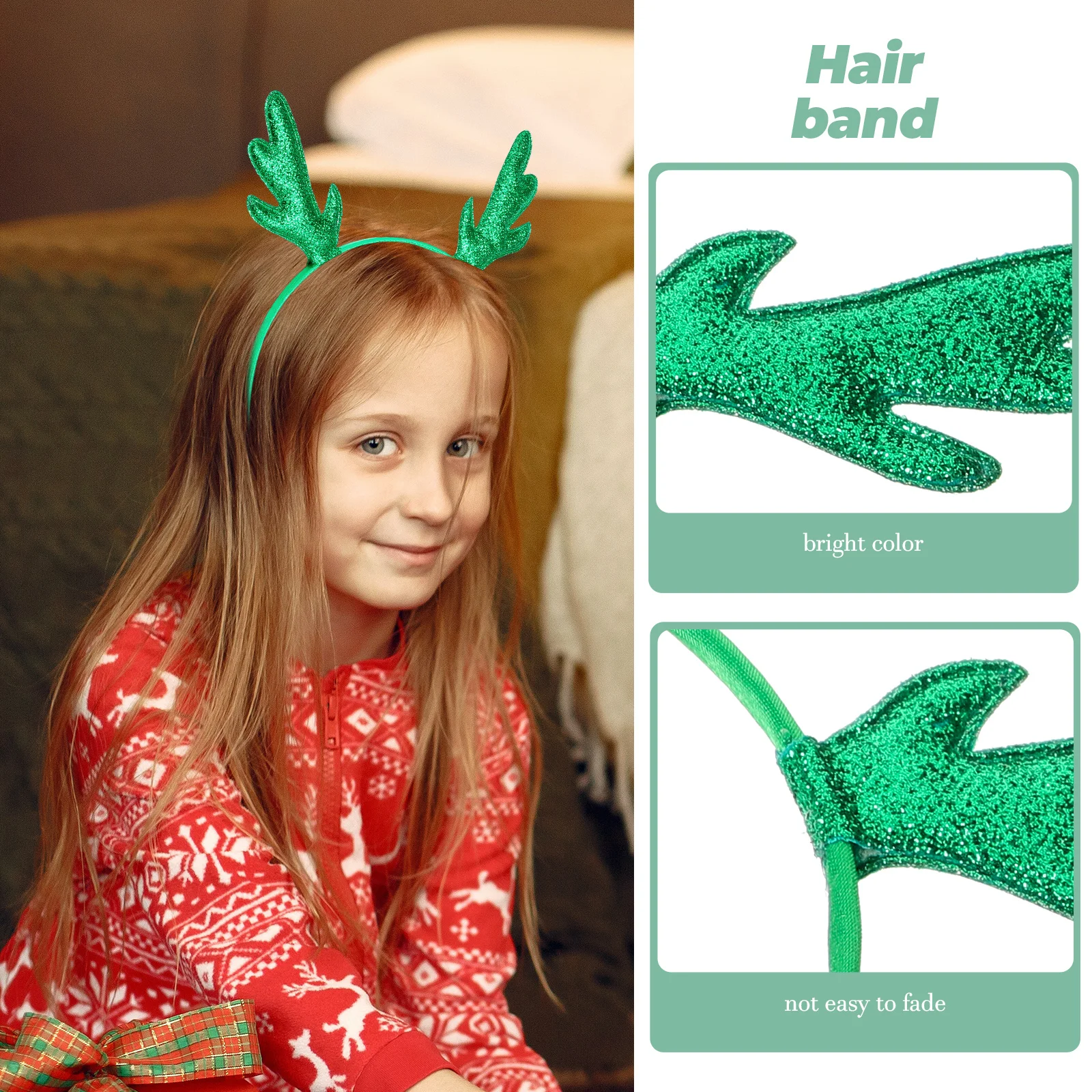 

4 Pcs Branch Antler Headband Deer Antlers Headpiece Christmas Reindeer Headbands Women Girl Child