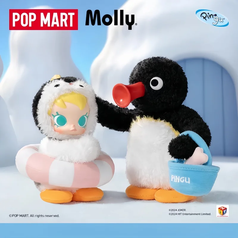 POP MART Baby Molly × Pingu アソートボックス POP MART Baby Molly X Pingu Happy Fishing Series Plushie Blind Box