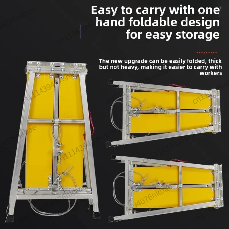 Thickened Aluminum Alloy Folding Step Stool Multifunctional Decoration Engineering Ladder