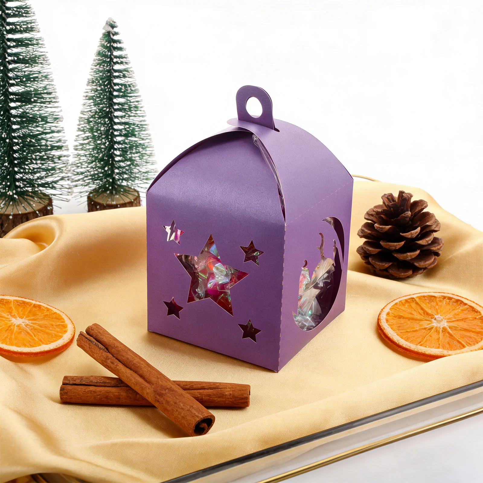 

25Pcs Party Favor Boxes Ramadan Star Candy Containers Eid Mubarak Gift Packaging Ramadan Table Decor Muslim Festival