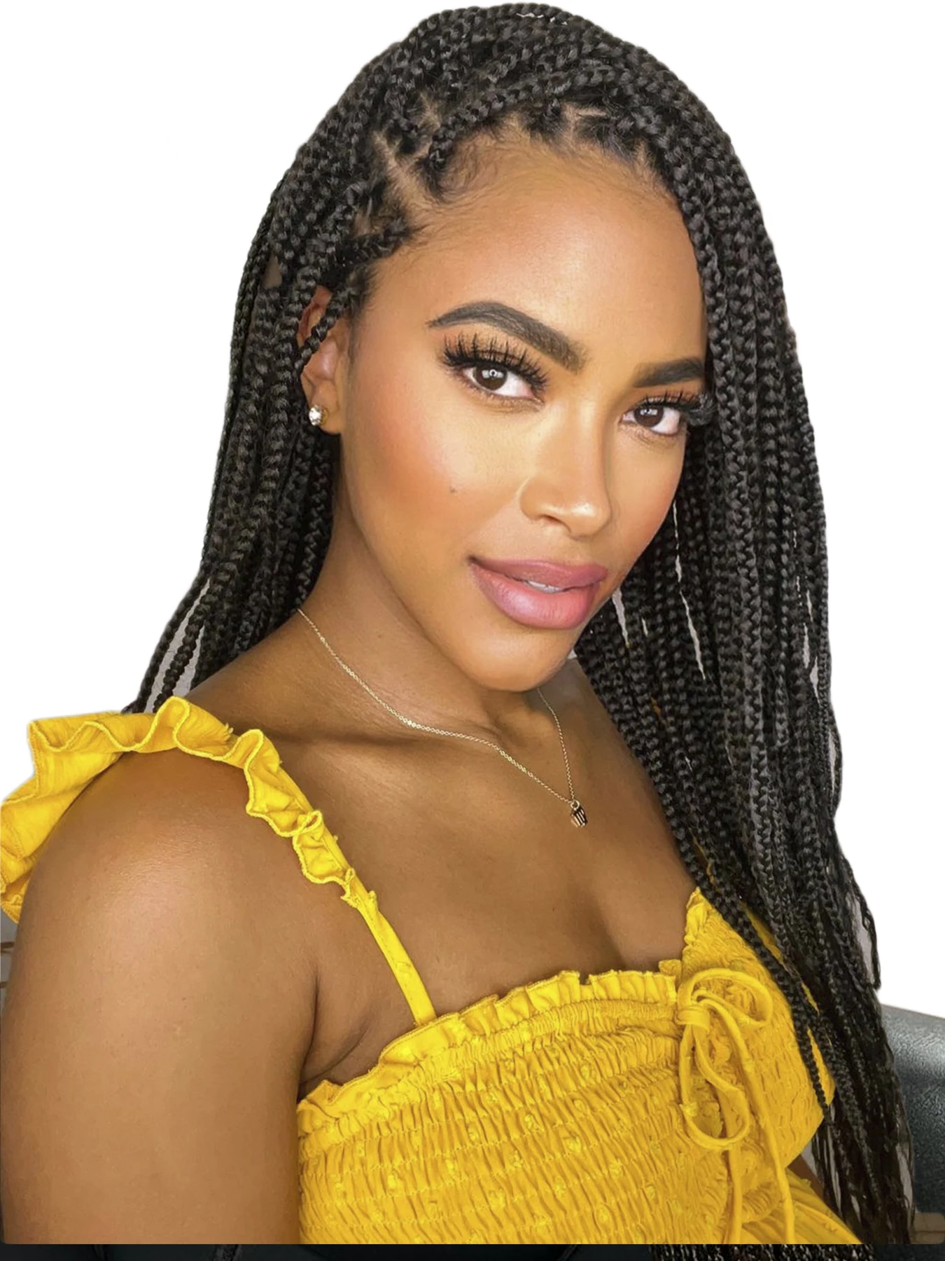

Синтетический полный парик шнурка Cornrow Box плетеные парики для чернокожих женщин косички без узлов кружевные парики с волосами ребенка