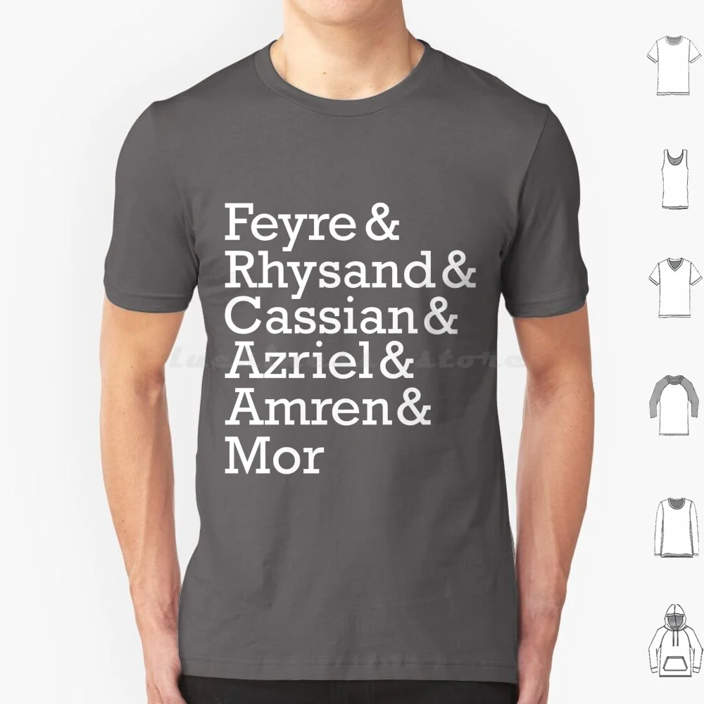 Night Court Squad T Shirt Cotton Men Women DIY Print Night Court Fey Feyre Rhys Rhysand Amren Mor High Lady High Lord Tamlin