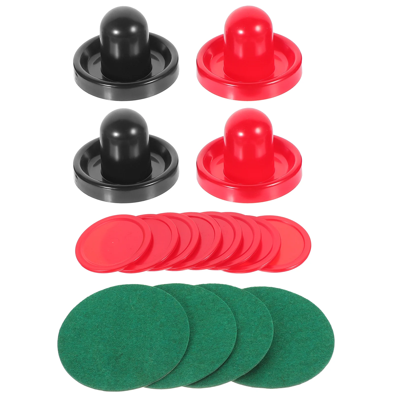 16PCS 76MM Air Hockey Pushers Pucks Replacement for Game Tables Goalies Header Kit Air Hockey Equipment Accessories (Red Dark Bl