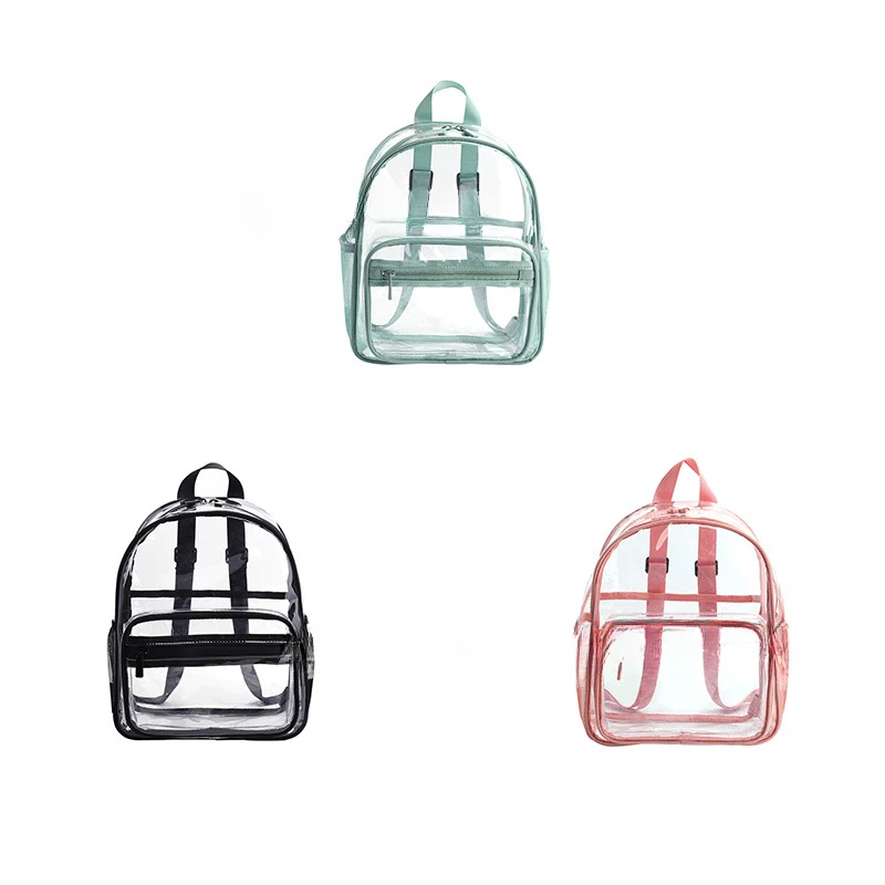 Waterproof School Student Summer Transparent Backpack PVC Backpack Beach, Airport, Travel Functional Capacity Sweet Bag
