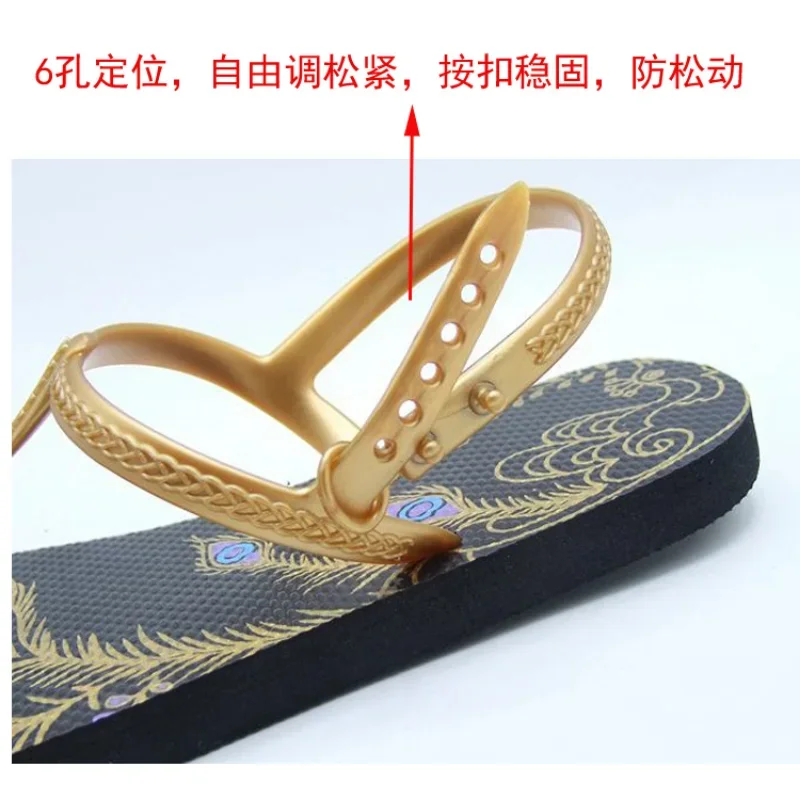 2024 Fashion ladies clip flip sandals comfortable casual beach resort slippers flat non slip large size 40 summer trafza womens