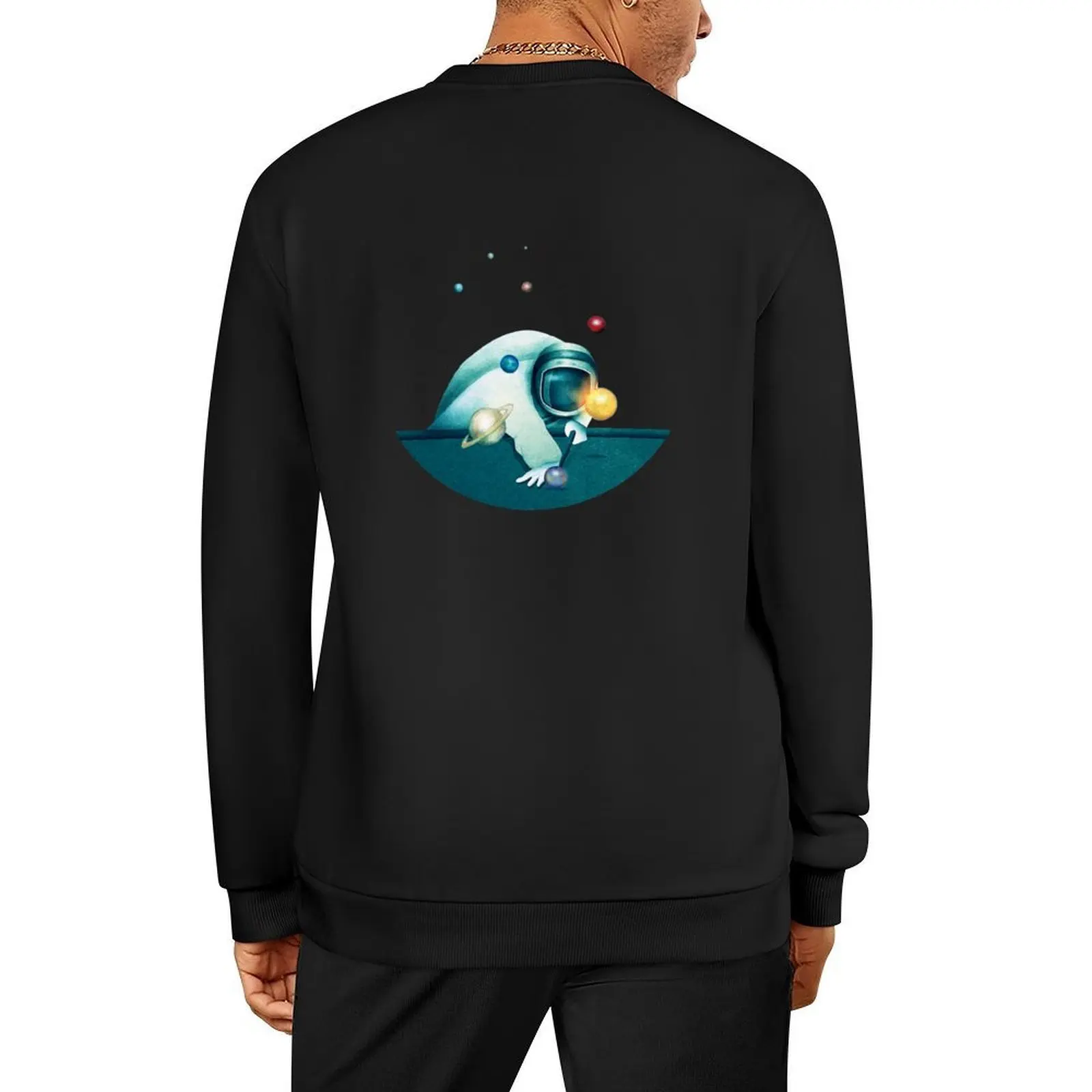 

Astronaut Billards Pullover male clothes blouse men's coat men's sweat-shirt set sweatshirts