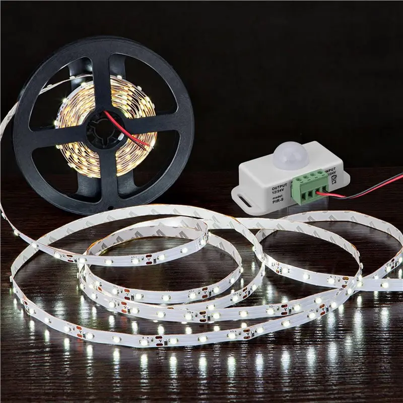 【วันขอบคุณพระเจ้า】ชุดเซ็นเซอร์ตรวจจับความเคลื่อนไหวแบบอินฟราเรด 12 ชิ้น 12V 24V พร้อมสวิตช์ไฟ LED ตรวจจับการเคลื่อนไหวด้วยเซ็นเซอร์ PIR ตั้งเวลาได้