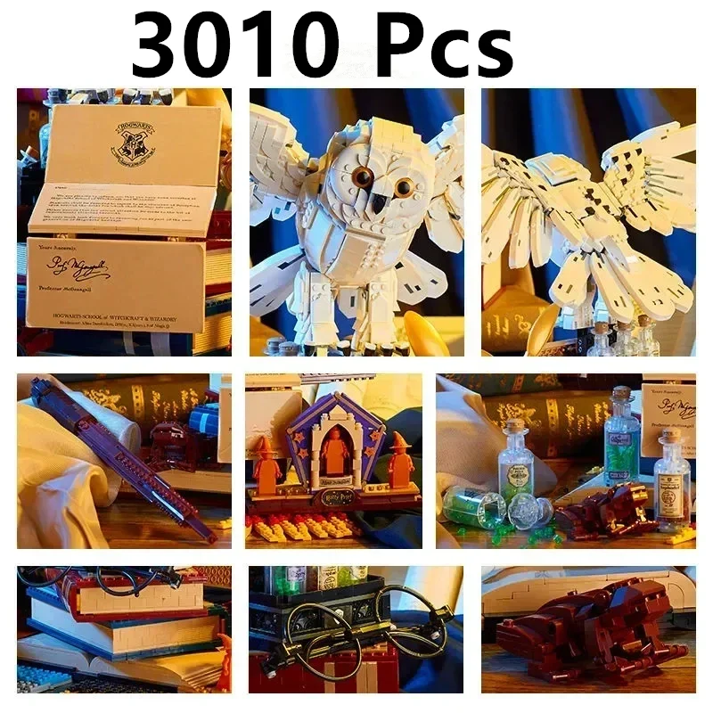 3010 قطعة من مكعبات البناء المعمارية للطيور القابلة للجمع؛ تجميع الموديل 76391؛ لعبة الطوب التذكارية؛ مجموعة هدايا للأطفال