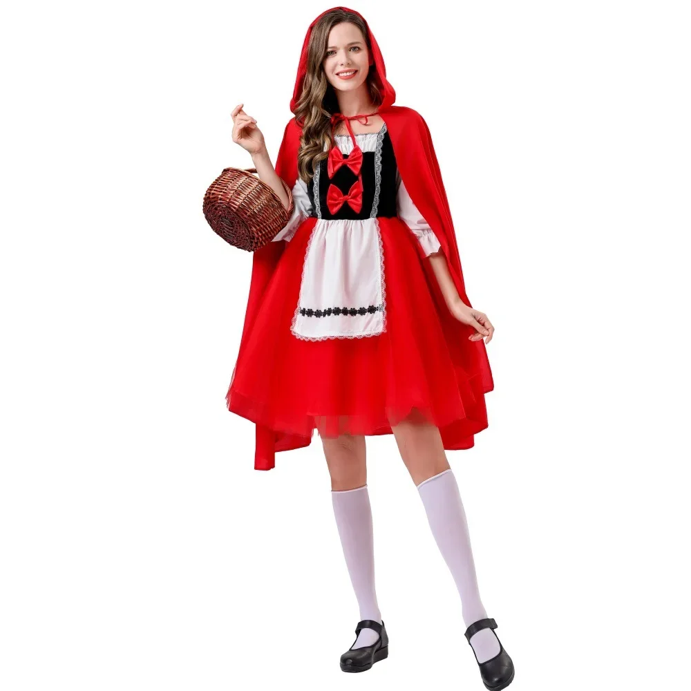 Disfraz de princesa con Caperucita roja para Halloween, traje Sexy de Anime, cuentos de hadas, juego de fiesta, uniforme