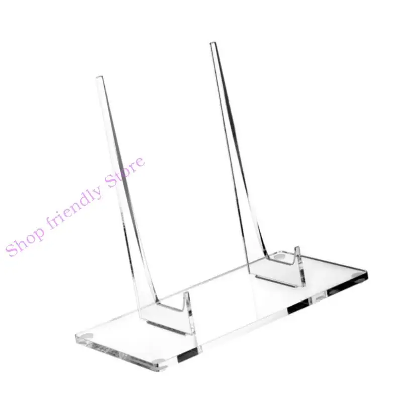 

594A Acrylic Easel Display Stand for Photo, Clear Acrylic Stand for Picture Book Decorative Plate, Picture Display Holders