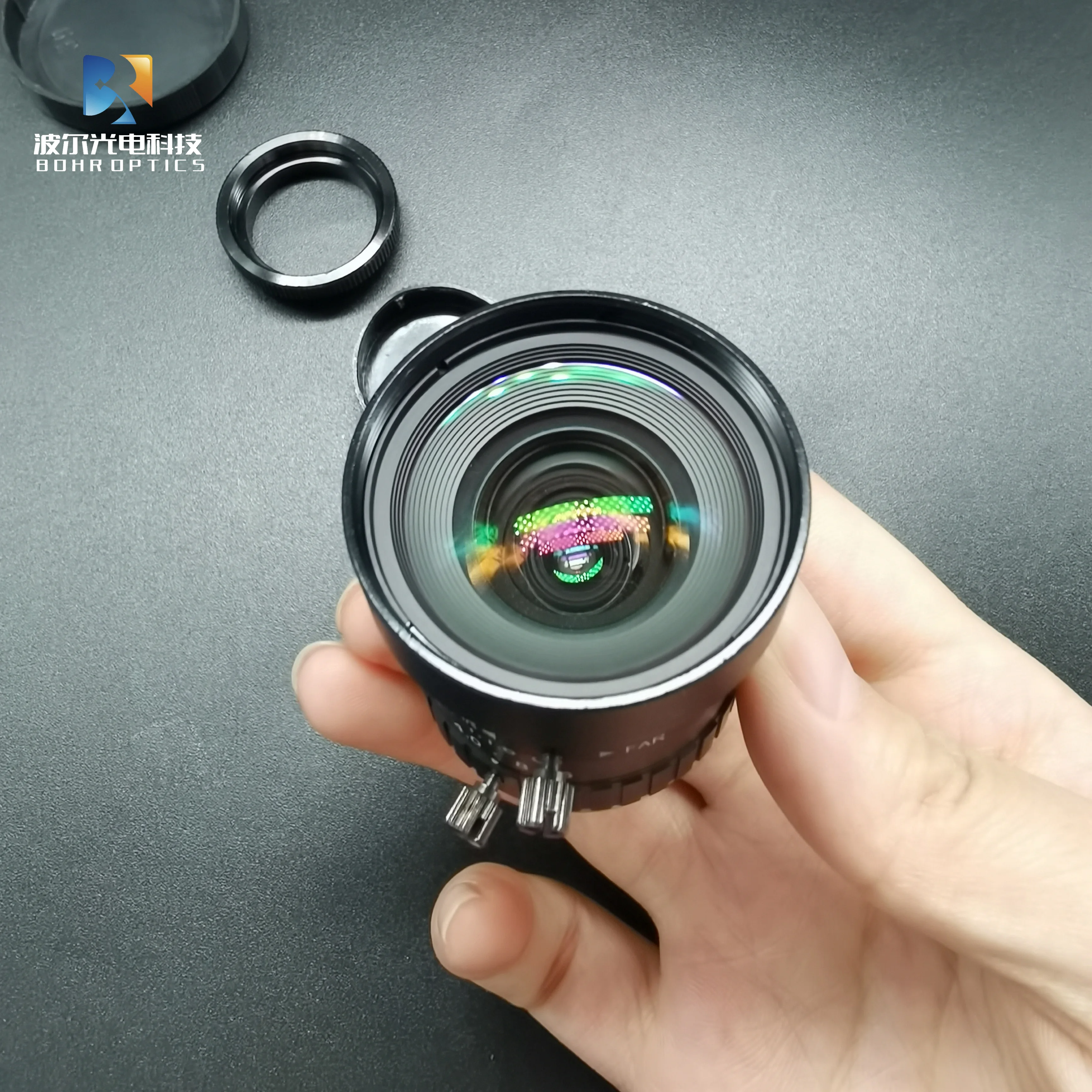 5MP Industrial CCTV Lens FA0516 F5.0mm Varifocal C-Mount Manual Manualg Iris Focus Format 1/1.7”  Industrial Microscope Camera