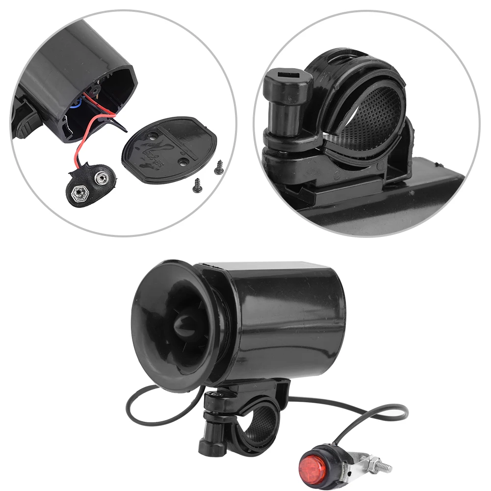 Picture 4: Bike  Handlebar   High Quality 6 Sounds Super Loud Electronic   Horn  Alarm Electric Horn