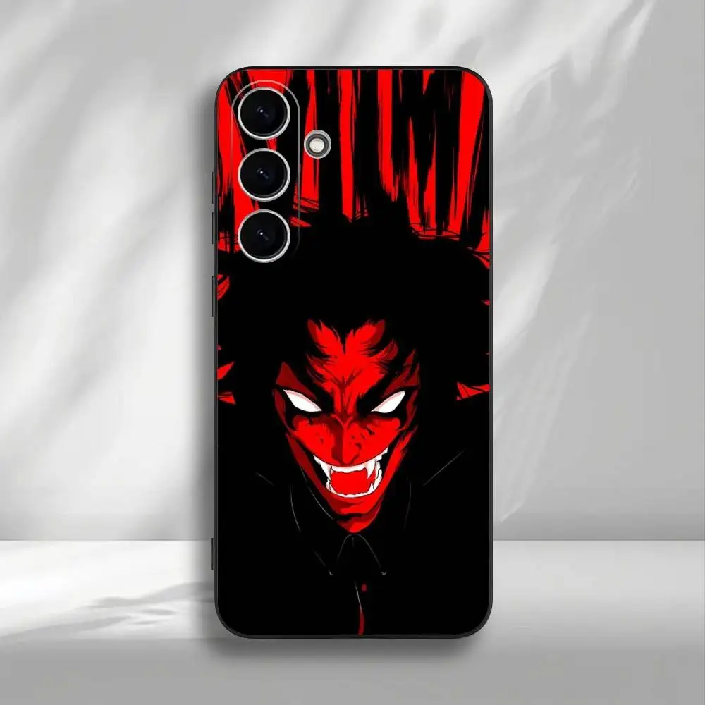 Funda de teléfono Devilman Crybaby para Samsung Galaxy A73,A72,A71,A70,A53,A52,A51, carcasa negra suave