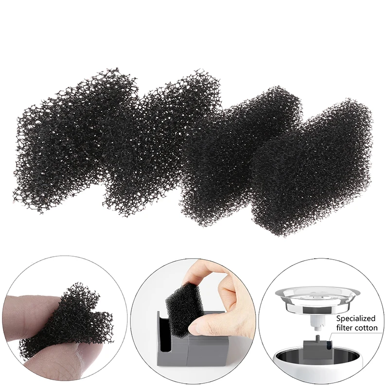 6/12Pcs Replaced Foam Filters For Eversweet 3 Pro/Solo 2/Solo SE Wireless Pump Pet Water Fountain Replacement Pump Filter