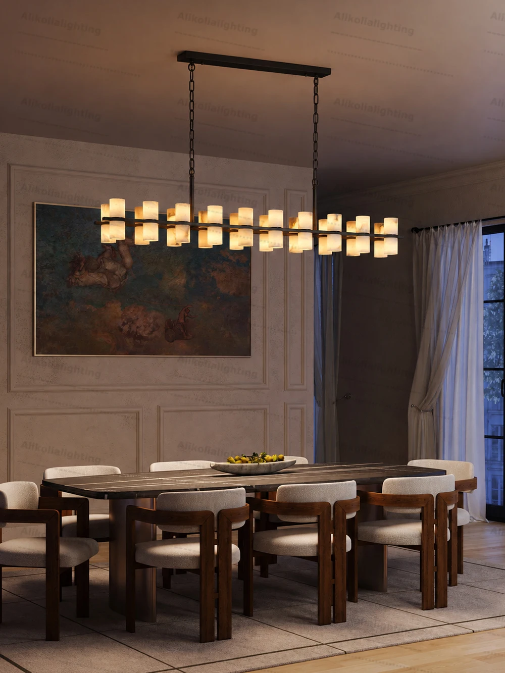 Top Class Marble Collection Gold Chrome Black Dimming Chandelier Lighting Lustre Suspension Luminaire Lampen For Dinning Room