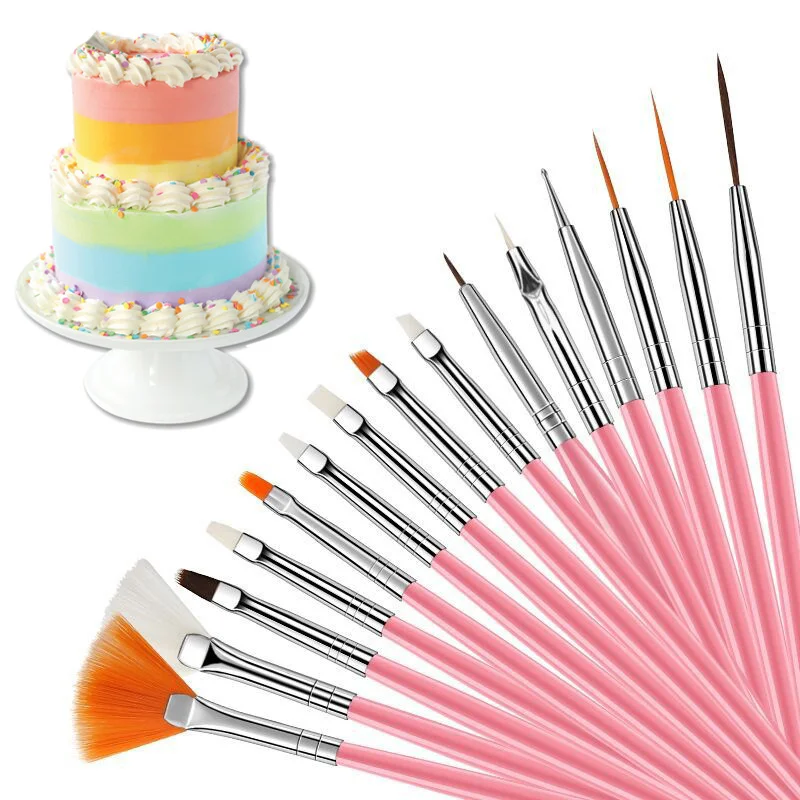 Fondant Cake Brush Cookie Pen DIY Sugar Craft Baking Decorating Tools Brush Fondant Dessert Painting Color Draw Pen