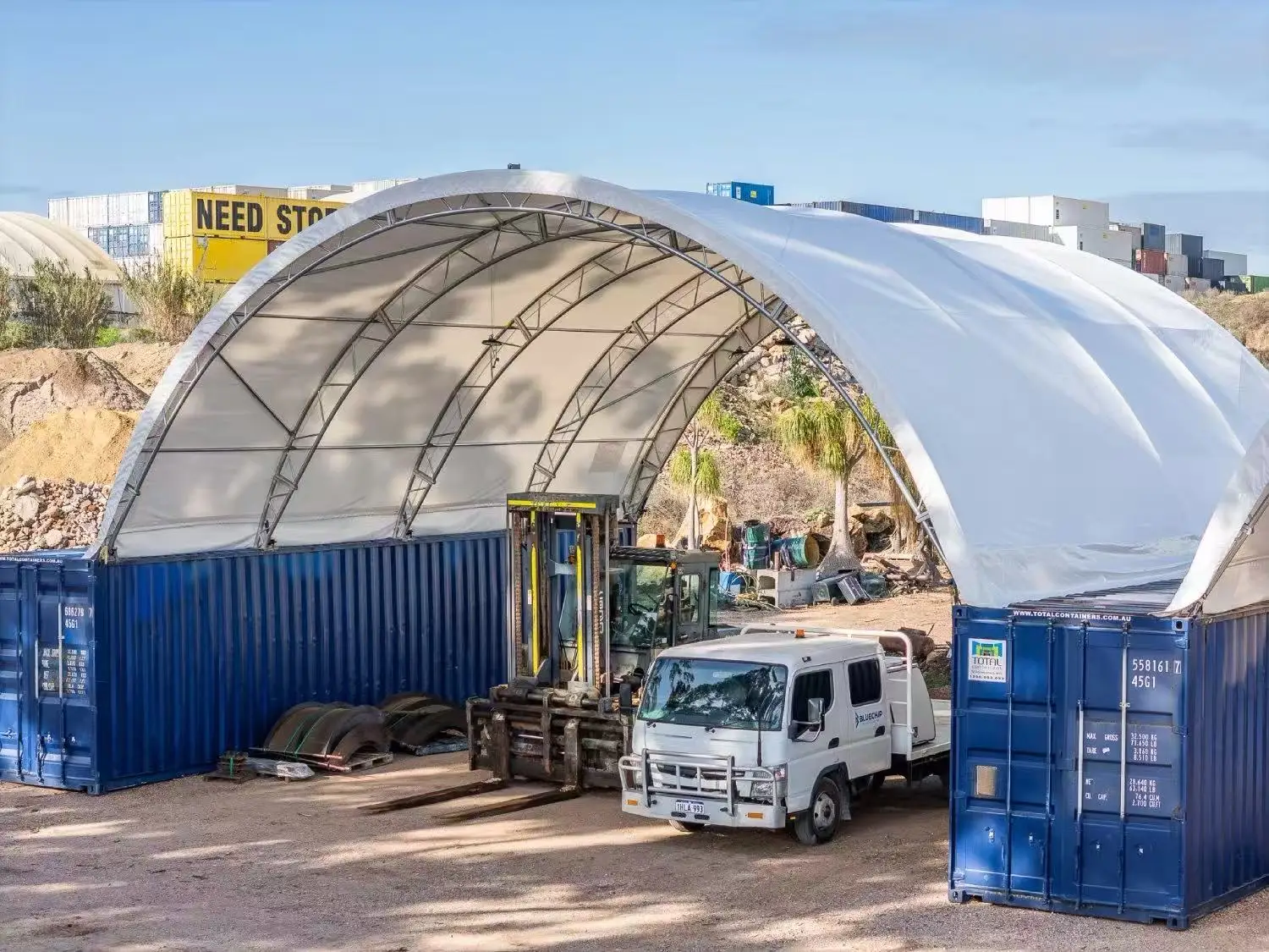 FOODLINE Container Garage Rustproof Metal Container Garage For Rural Household Car Parking Backyard Garage House